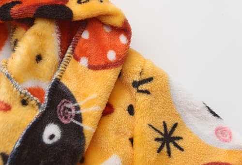 Image of Kids Hooded Bathrobe Girls Soft Plush Hooded Flannel Pajamas Sleepwear Boys Spa Robe