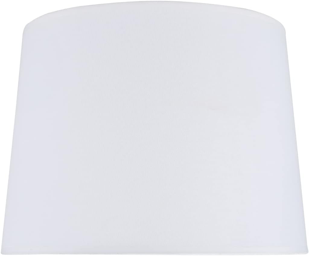 Aspen Creative 32020A Transitional Empire Shape Spider Construction Lamp Shade in White, 14" Top x 16" Bottom x 12" Slant Height