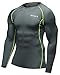 Baleaf Men's Cool Dry Skin Fit Long Sleeve Compression Shirt Grey Size L