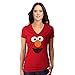 Sesame Street Elmo Face V-Neck Women's T-Shirt-Junior Medium [JM]