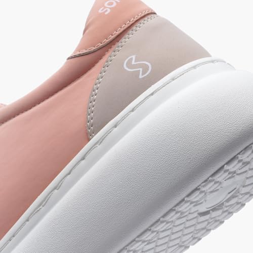 Image of SOLETHREADS Peach Sneakers for Women|Casual Shoes|Comfortable|Stylish|Trendy| Lightweight |Party Shoes for Women