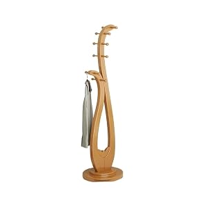 Clothes Rack Solid Wood Chinese Modern Simple Coat and hat Rack Bedroom Floor Multi-Functional Shelf Retro pipa Art