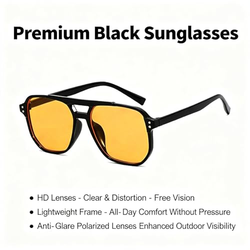 Stylish Minimalist Black-framed Sunglasses with Gradient Lenses for Outdoor Use - image 2