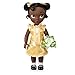 Bambola di Tiana della collezione Animator per Disney Store, La Principessa e il Ranocchio, 39 cm/15", con capelli realistici applicati, outfit, peluche di Naveen di raso, da collezione, età 3+