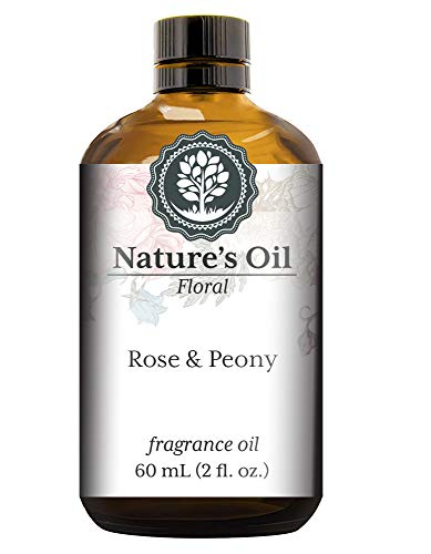 Rose & Peony Fragrance Oil (60ml) For Diffusers, Soap Making, Candles, Lotion, Home Scents, Linen Spray, Bath Bombs, Slime