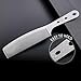 Dolmifapro 2 Pcs Metal Comb, Stainless Steel Fine Tooth Comb, Unbreakable Teeth Design, Anti Static comb, Heat Resistant, Professional Barber Comb Set, hair combs for men, Wood Grain Design