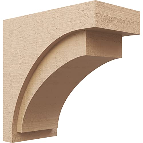 10"W x 20"D x 20"H Classic Rivera Rough Cedar Woodgrain TimberThane Corbel, Primed Tan