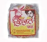 Lijjat Punjabi Indian Papad - Traditional Handmade - 3 packages of 7 oz