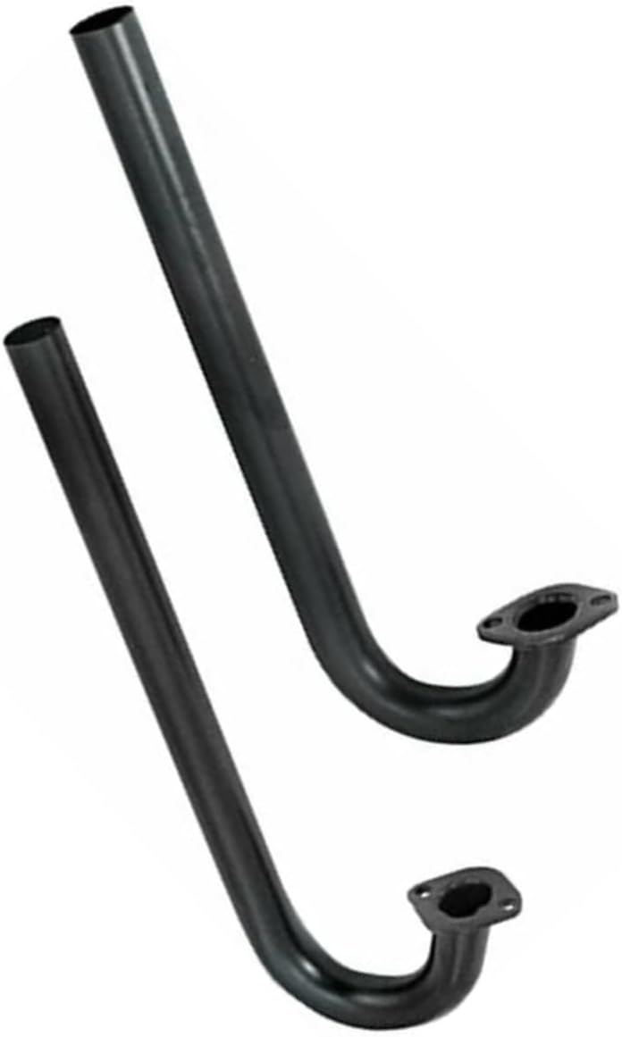 Heater Box J Tube, Slip Joint, Raw Steel, Pair, Compatible with Dune Buggy