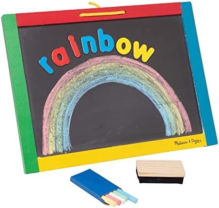 Melissa & Doug Magnetic Chalkboard/Dry-Erase Board Developmental Toy Magnetic Activities 3+ Gift for Boy or Girl