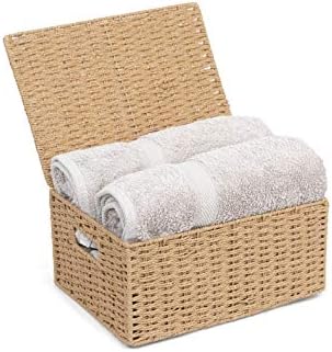 ARPAN Large Storage Hamper Basket Box With Lid