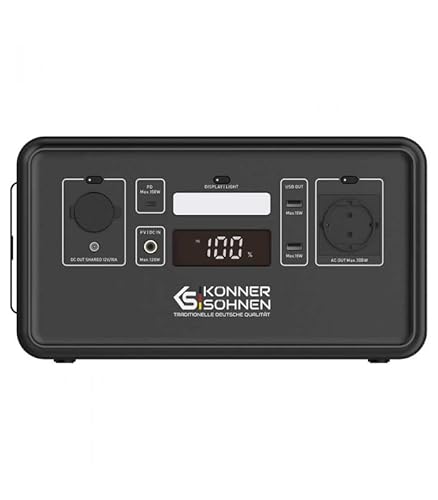 Portable Power Station KS 300PS, générateur solaire 300 W, puissance