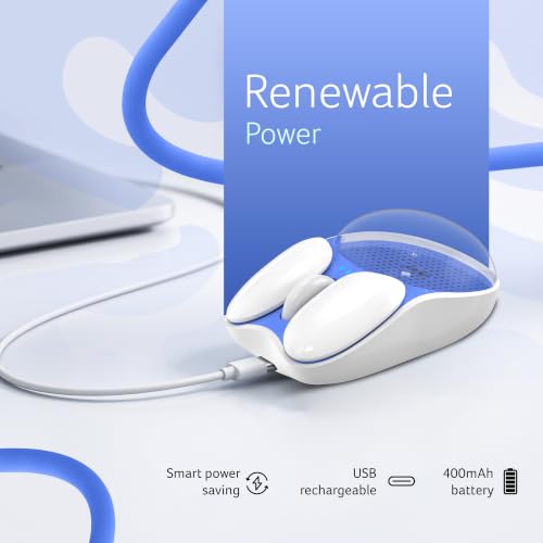 Image of Acer ErgoSoft Wireless Mouse | 2.4GHz + Dual Bluetooth 5.0 | Detachable Silicone Palm Rest & Clear Cover | 3-Level 1600 DPI | 7-Color Breathing Light | Rechargeable 400mAh Battery