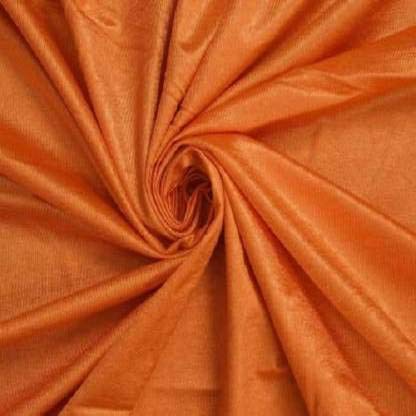 Image of Parda Sansar Polyester Door Curtains | 7 Feet Long Solid Orange Color Curtains | Pack of 4 | Eyelet Ring Top | 50% Light Blocking | Premium Stitching & Luxury Look