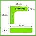 SunNordic Pickleball Court Marker Kit, Official Size Pickleball Court Lines Set with Drawstring Bag, Create Your Own Pickleball Court for Driveway, Backyard, Park & Lawn