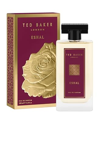 Ted Baker Eshal Eau de Parfum for Women. Oud, Amber & Vanilla Perfume, Warm Spicy Woody Fragrance, Soft Musk, Long Lasting, Vegan & Cruelty Free, 3.4 fl oz / 100ml