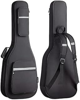 CAHAYA Electric Guitar Bag Premium Padded Gig Bag Soft Case 0.5inch Thick Padding with Reflective Bands CY0201