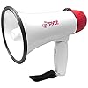 PYLE PYLE Pyle Compact & Portable With Siren Alarm Mode Adjustable Volume Control, 20 Watt Megaphone Speaker, White, S #3
