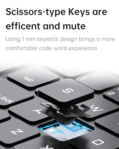 iPad Keyboard, Latest Technology – Contact-Based Connection, Ultra Thin Design, Magnetic Folding Storage, Scissor-Switch Keys, PU Leather, Ultra-Thin Tri-fold for iPad 10th Gen - Image 4