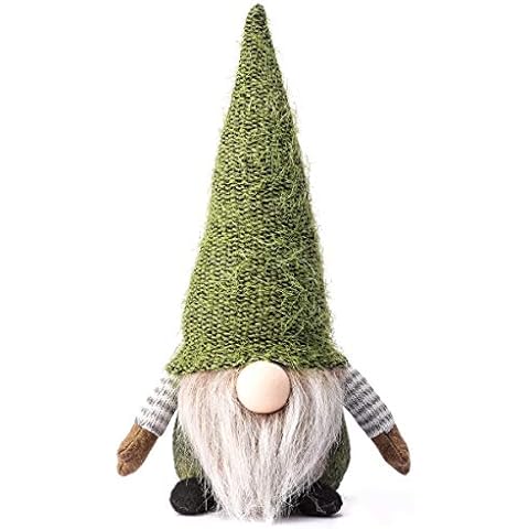 Funoasis Gnomo de Navidad, muñeca de peluche hecha a mano, adornos para el hogar Cover