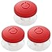 Luxylei 3pcs Toilet Button Push Tool, Round Shaped Toilet Tank Button Helper Self-Adhesive Toilet Flush Press Button Aid for Women Manicures