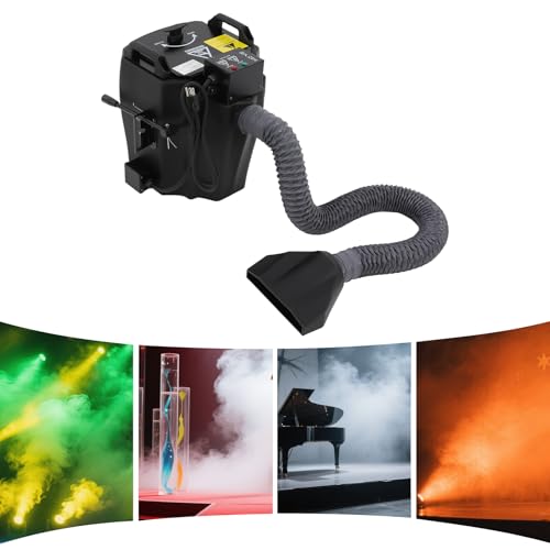 Máquina de humo con efecto de hielo seco de 3500 W, máquina generadora de niebla para escenario, humo bajo, ideal para bodas, fiestas y teatro, área de cobertura de 1614 ft2 miniatura 7