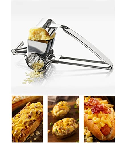 Rallador giratorio de acero inoxidable para cocina miniatura 6
