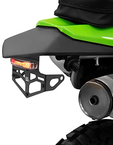 Kemimoto Fender Eliminator Compatible With Klx300 Klx300Sm 2021 2022 2023 Tail Tidy License Plate Holder With Led Integrated Tail Light #TOP4