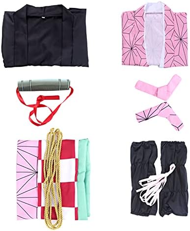 Nezuko Shinobu Cosplay Tanjiro Costume Zenitsu Kimono Cosplay Outfit Earring Halloween Costume 6 41giLyRmyML. AC