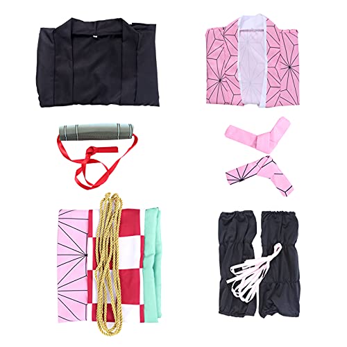 Amycute Nezuko Cosplay Costume Adult Nezuko Kimono Cosplay for Halloween Outfit Anime Costume Women