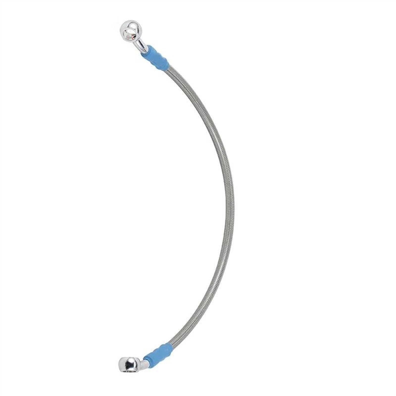 Ksxzw Grey Motorbike Part 390Mm/39Cm Motorcycle Hydraulic Brake Clutch Oil Hose Line Pipe Motorbike Accessories Stainless Steel Braided Universal