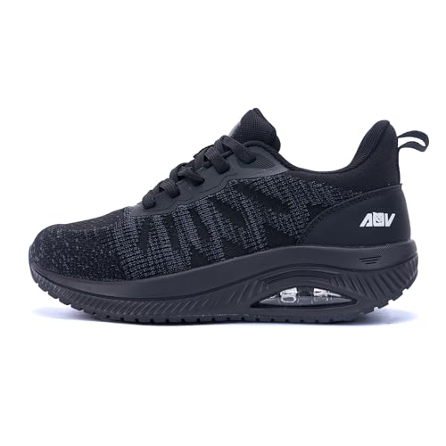 BiNHam Women's Walking Shoes for Plantar Fasciitis Pain Relief Arch Support Orthotic Tennis Sneakers Supportive Comfortable for Gym Workout SolidBlack 6 by BiNHam - Used condition - US$52.24