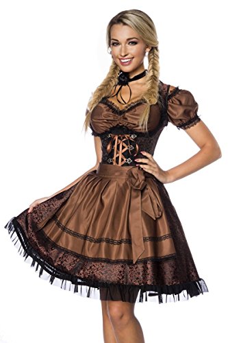 Atixo Damen Premium Dirndl mit Bluse Kleid für besondere Anlässe,...