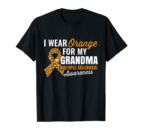 Yo uso naranja para mi abuela camiseta MS conciencia Camiseta
