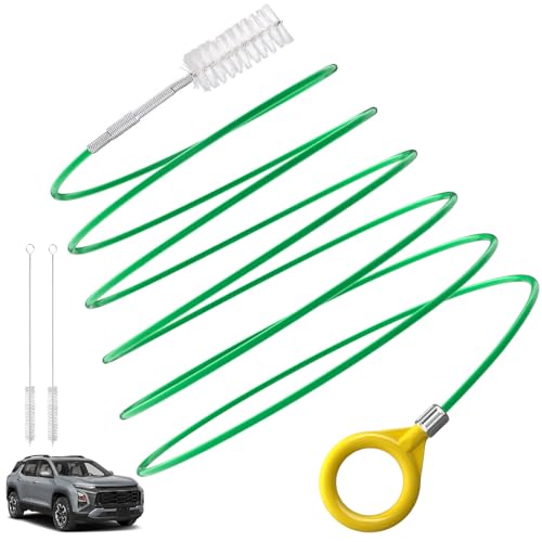 Auto Sunroof Cleaning Tool, 120 Inch Flexible Pipe Brush, 2PCS Tube Cleaning Brushes for Car Sunroof, Windshield Wiper Drain Hole