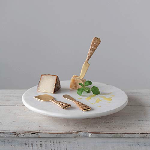 Creative Co-Op Marble, White Lazy Susan #TOP6