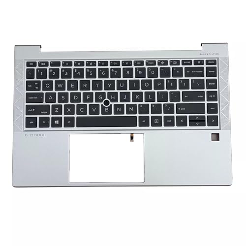 New Replacement for HP Elitebook 840 G7 840 G8 745 Laptop Upper Case Palmrest Backlit Keyboard Assembly Part M07090-001 M36312-001 M07091-001 Silver
