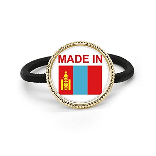 Goma banda de pelo de metal plateado de Mongolia tocado exclusivo Country Love