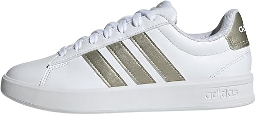 adidas Women's Grand Court 3.0 Shoes, FTWR White/Cyber Met./FTWR White, 8.5 UK - 1