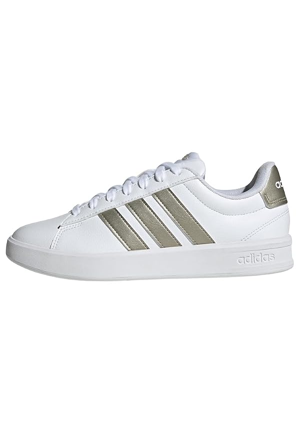 adidas Women's Grand Court 3.0, White/Cyber Metallic/White, 10.5 by adidas - Used condition - CA$58.79