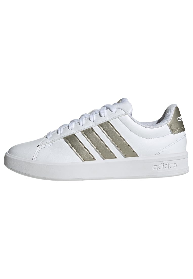 adidas Women's Grand Court 3.0 Shoes, FTWR White/Cyber met./FTWR White, 9.5 UK