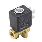 Elektrozawór, Normally Closed 2/2 Way 3mm Direct-Acting Internal Thread AC 230V G1/8" Brass Steam Air Water Electric