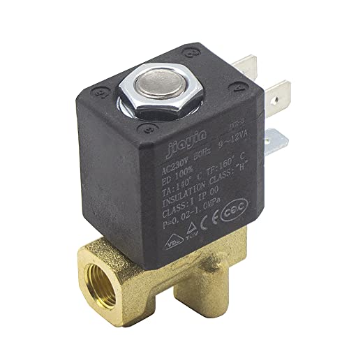 Électrovanne normalement fermée en laiton pour couper le débit d'eau 230V - 5