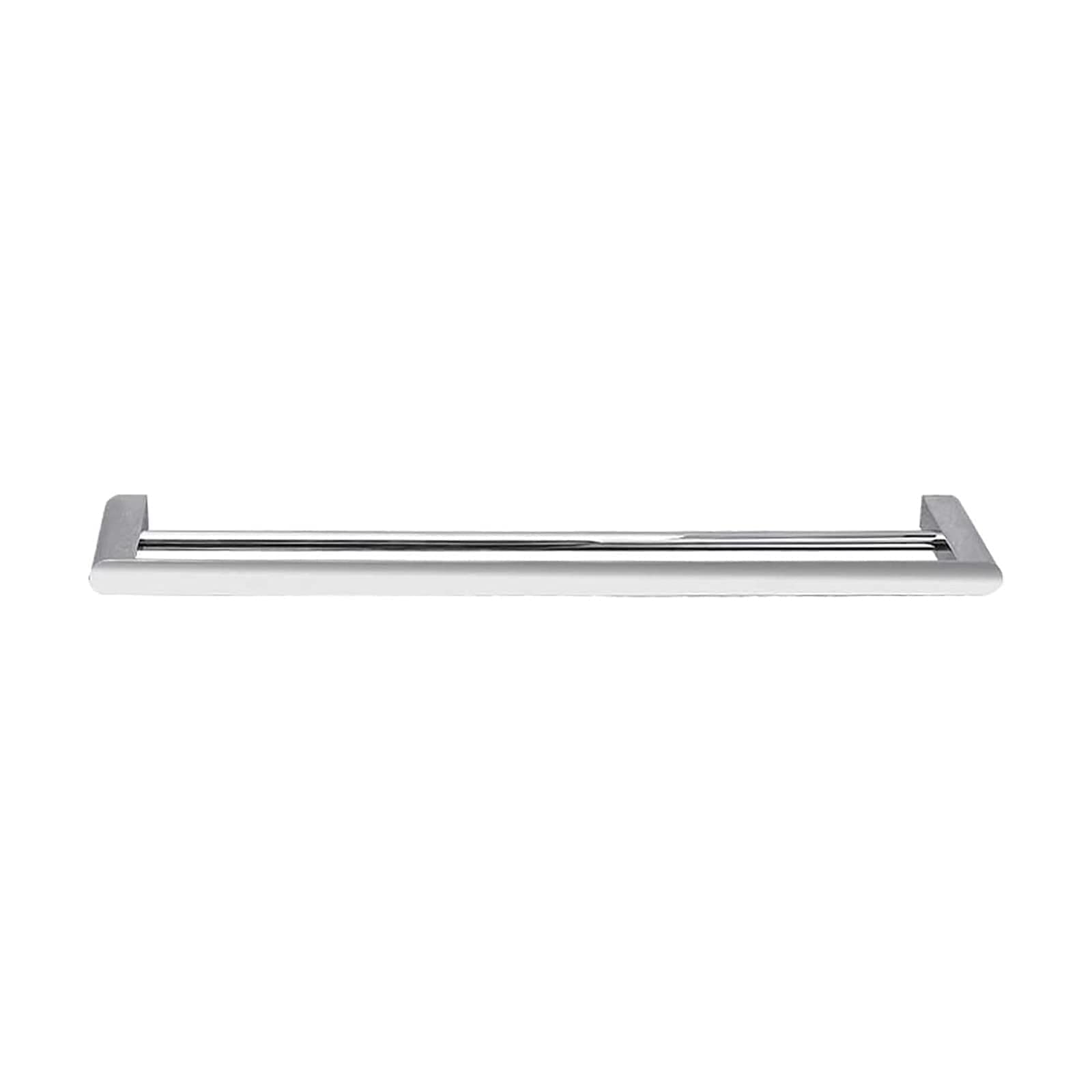 Placage chrome et cuivre noble pour ce porte-serviettes argenté de prestige