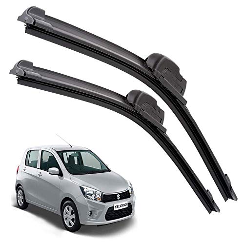 Image of Euro Care Windshield Car Wiper Blades Compatibility With Maruti Suzuki Celerio (Model : 2012-2017) - Set of 2Pc (D-21,P-14)
