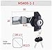 MS408 Cabinet Cam Lock With Key For Distribution Box Industrial Cabinet Lock Cylinder Turn Tongue Lock 1Pcs(MS408 1)