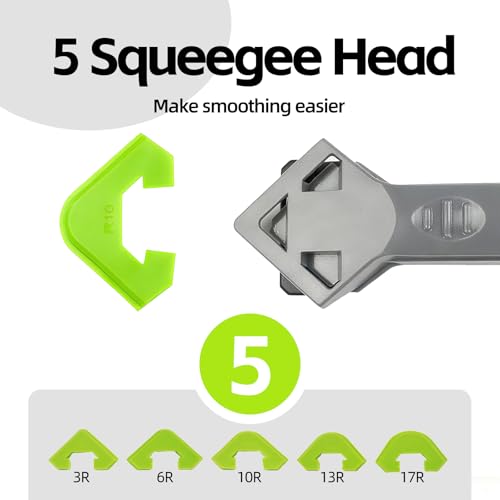 7 in 1 Upgraded Silicone Caulking Tool Kit; Multifunctional Caulk Removal Tools Set,Professional Caulk Scraper Tool for Sealant,Grout and Silicone Smoothing,Silicone Remover for Home Renovation - Image 6