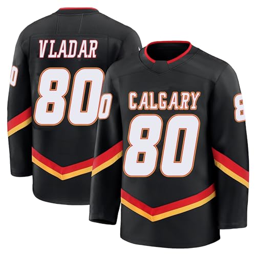 Daniel Vladar Jersey Mens/Women/Youth Stitched for Sports Fan Black No Brand/Logos