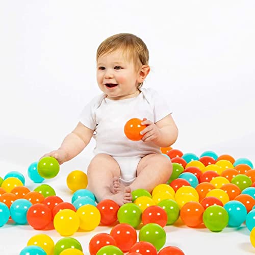 image for Milliard Ball Pit Balls – Pack of 400/5 Bright Colors in 2 Mesh Stor