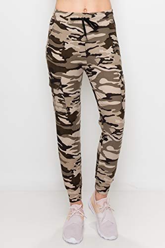 ALWAYS Cargo Jogger Pants for Women, High Waisted Sweatpants with Pockets, Buttery Soft Lounge Pants for Athletic Yoga, Gym & Performance Wear, Camo 1834 L - image 2